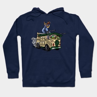 Surfing in the Turtle Van Hoodie